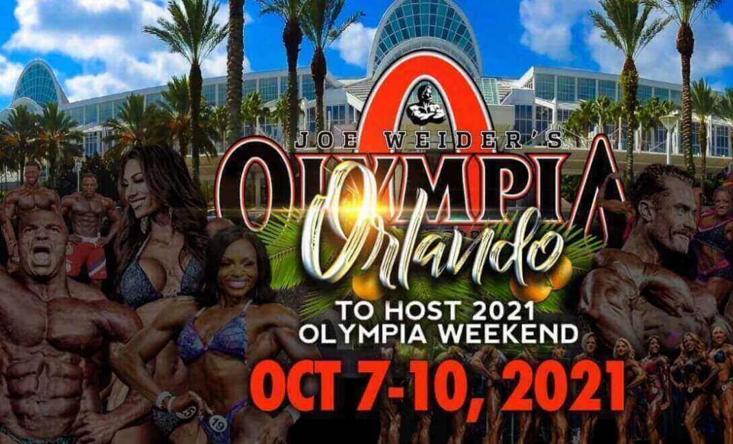 2021 Olympia 7-10 Ekim Tarihleri ​​Arasında Orlando, Florida'da Düzenlenecek