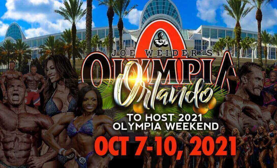 2021 Olympia 7-10 Ekim Tarihleri ​​Arasında Orlando, Florida'da Düzenlenecek